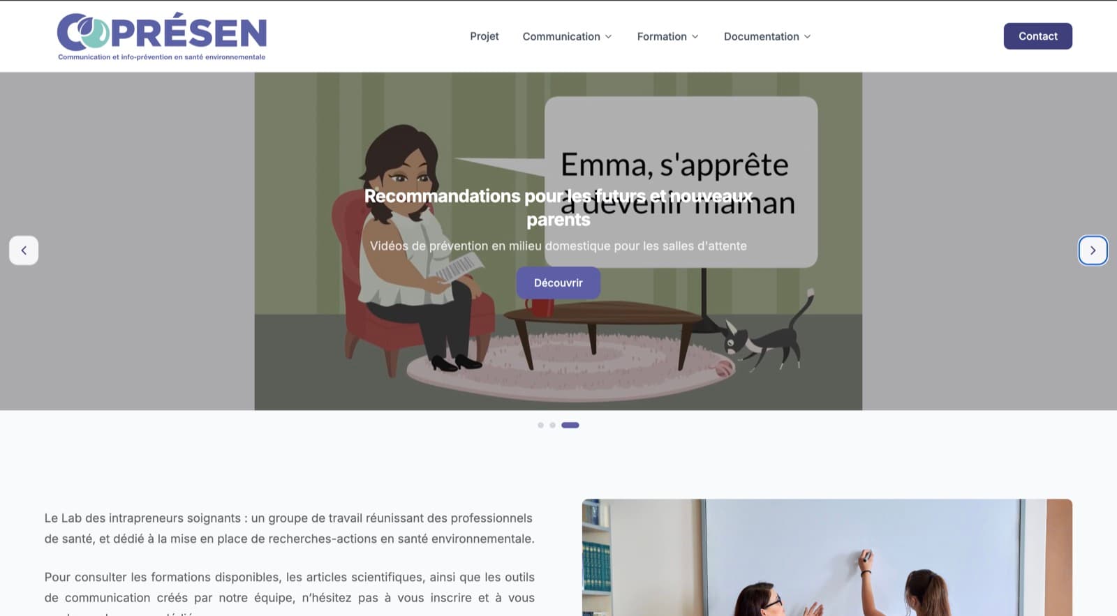 Copresen : le site du Lab des intrapreneurs soignants
