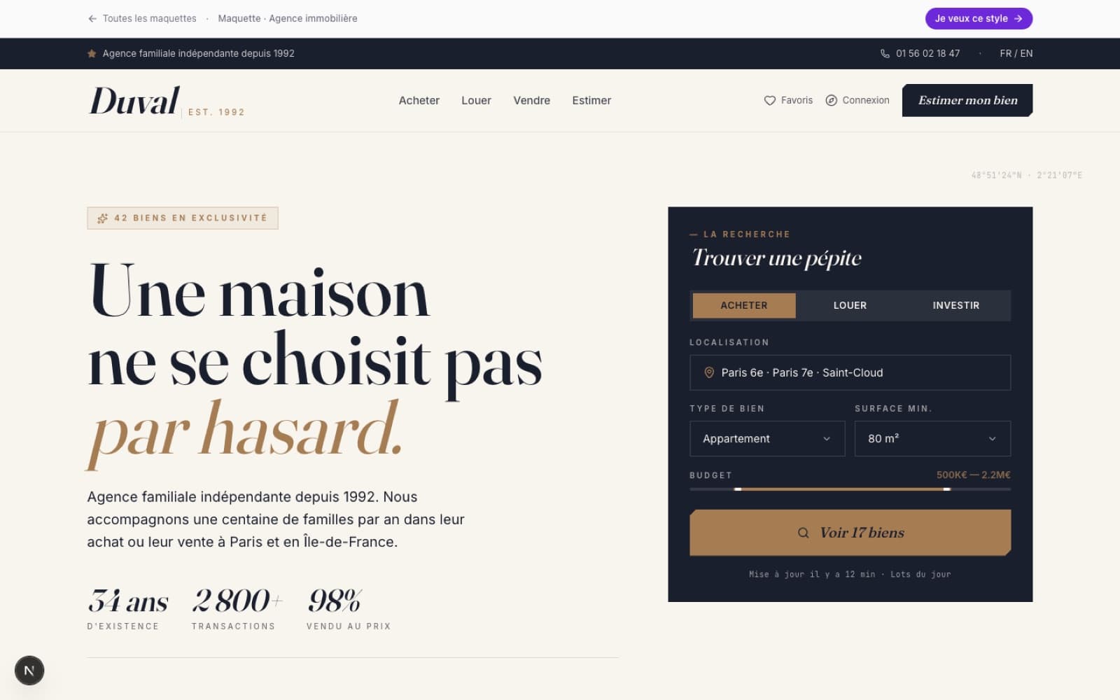 Agence immobilière