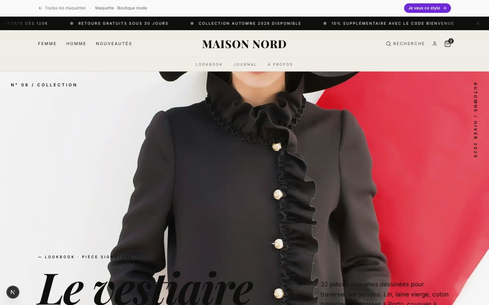 Boutique mode & accessoires